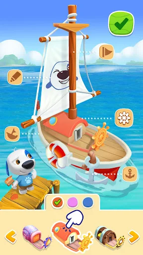 Download My Talking Hank: Islands Terbaru – Petualangan Seru - Screenshot 6